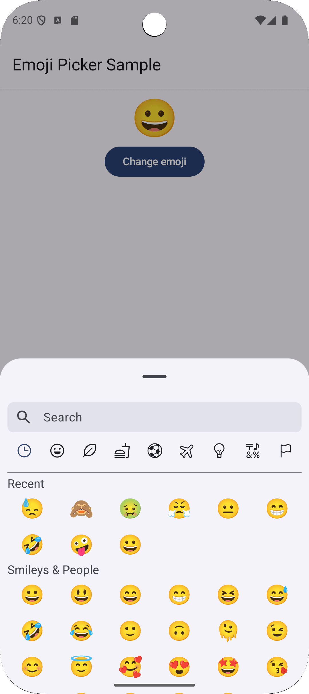 Compose Emoji Picker in light mode